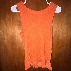 Anthropologie Burnt Orange Knit Top